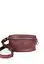 Шкіряна поясна сумка бордова вінтажна - мініатюра 2