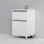 Тумба з умивальником AM.PM X-Joy підлогова 55 см 2 ящики білий M85-FSX0552-WC0552WG38 Білий - мініатюра 4