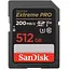 SanDisk Карта пам'яті SD 512GB C10 UHS-I U3 R200/W140MB/s Extreme Pro V30 - мініатюра 1