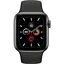 Смарт-часы Apple Watch Series 5 GPS 40mm Space Gray Aluminum w. Black b.- Space Gray Aluminum MWV82 - миниатюра 1