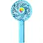 Дитячий портативний USB-вентилятор Mini Fan на акумуляторі блакитний (2628-1) - мініатюра 1