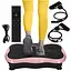 Виброплатформа для тренировок 4FIZJO Ultra+ с пультом и эспандерами Black/Pink (P-5905973402880) - миниатюра 1