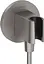 Шланговое подсоединение Hansgrohe FixFit Porter S с держателем Brushed Black хром 26888340, Шлифованный черный хром - миниатюра 1