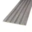 Рейка декоративна Wall Sticker WPC стінова 3000х150х9 мм Сіра SW-00001870 - мініатюра 1