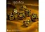 Набір кубиків Harry Potter. Hufflepuff Modern Dice Set - Black , 7 шт. (190142/2023/4/A) - мініатюра 3