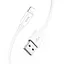 Кабель HOCO X87 Magic silicone charging data cable for iP White - мініатюра 4