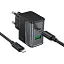 Мережевий зарядний пристрій Hoco CS71A Star Speed PD20W+QC3.0 charger set(Type-C to iP)(EU) Чорний - мініатюра 1