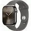 Смарт-часы Apple Watch Series 10 GPS + Cellular 46mm Natural Titanium Case w. Stone Grey Sport Band - S/M (MWY93) - миниатюра 1