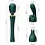 Вибромассажер с насадками Zalo Kyro Wand Turquoise Green - миниатюра 2