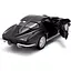 Автомодель TechnoDrive Chevrolet Corvette Split Window 1963 матовый черный (250411U) - миниатюра 7