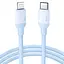Кабель Ugreen US387 USB-C to Lightning Silicone Cable 1 м Navy блакитний (20313) - мініатюра 1
