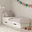 Кровать односпальная MebelStar Лилу с ящиками 90x200 см Аляска белый (MBS-1303) - миниатюра 1