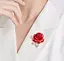 Брошь Роза красная (84946781) - миниатюра 4