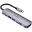 Переходник хаб адаптер Hoco HB28 Multi-function 6-в-1 (адаптер Type-C - на 6 выходов) - миниатюра 1
