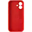 Чехол Epik Silicone Case Full Camera Protective AA для Apple iPhone 16, 6.1 Красный/Red - миниатюра 7