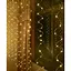 Новогодняя светодиодная гирлянда-штора Роса 2x2 м LED 160 лампочек Теплый белый - миниатюра 1