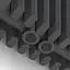 Радіатор дизайнерський Ideale Giulia 12 16/1800/448 антрацит, Антрацит - мініатюра 3