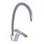 Змішувач для кухні Zerix YUB 279 із сірим гнучким виливом ZX4654 Хром - мініатюра 1