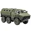 Радіокерований військовий позашляховик 9510 E-01, 6WD, акумулятор 7.4V, пульт 2.4GHz, з підсвіткою, Зелений - мініатюра 1