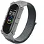 Ремешок Amazfeel для фитнес-браслета Mi Band 3, 4, 5, 6, 7 Armor design нейлоновый серый - миниатюра 1