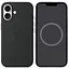 Чохол Silicone case (AAA) with Magsafe and Animation для Apple iPhone 16 Plus (6.7) Black - мініатюра 1
