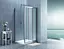 Душова кабіна Eger Lexo 100x80 без піддону 599-811 / 1, прозорий, хром - мініатюра 5