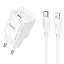 МЗП Hoco C146A Charm PD20W (1USB-C) + кабель Type-C to Lightning White - мініатюра 1