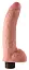 Вібратор King Cock Vibrating Cock With Balls 23 см тілесний - мініатюра 3