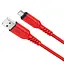 Кабель HOCO X59 USB to Micro 2.4A, 1m, nylon, TPE connectors, Red - мініатюра 1
