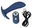 Стимулятор простаты Vibrating Butt Plug, 12 см синий - миниатюра 8