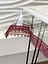 Силиконовая скатерть с бордовым кружевом 7 см 120х120 см - миниатюра 9