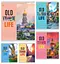 Зошити учнівські 48 аркушів лінія Тверда Старі міста, 10 шт. в упаковці - мініатюра 1
