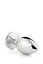 Анальна пробка Gleaming Love Silver Plug Medium 8.3 см (прозорий) - мініатюра 5