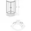 Душова кабіна Eger Tisza Mely 80x80 на глибокому піддоні 599-186, матовий, білий - мініатюра 7