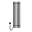 Электрический полотенцесушитель Navin Levante 330x1200 Sensor левый, черный муар 10-012033-4860, Черный матовый, Левое, Электронный - миниатюра 2
