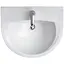 Умивальник підвісний без ніжки Cersanit President 60 см без коробки K08-010, Білий - мініатюра 1