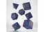 Набір кубиків Wizard Dark-blue & orange Dice Set , 7 шт. (SWIZ90) - мініатюра 2