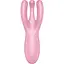 Вібратор для клітора Satisfyer Threesome 4 14 см рожевий - мініатюра 1