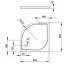 Душовий піддон Radaway Delos A 80x80 SDA0808-01 - мініатюра 5