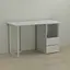 Комп'ютерний стіл Ferrum-decor Отто 75x140x70 білий ДСП Білий 32мм (FRD-101056) - мініатюра 1
