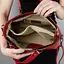 Сумка женская кожаная с 2 ручками Virginia Conti 01651 офисная красная - миниатюра 5