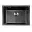 Кухонна мийка під стільницю з PVD покриттям багатофункціональна чорна Nett NB-5742U, Чорний - мініатюра 1