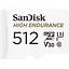 Карта памяти SanDisk microSDXC High Endurance 512GB UHS-I U3 V30 + SD Adapter (SDSQQNR-512G-GN6IA) (136567) - миниатюра 3