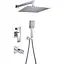 Душова система прихованого монтажу Gappo G7107-20, вилив - перемикач на лійку, 3-функції, хром - мініатюра 1