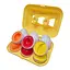 Сортер-головоломка Монтессори Яйца с фруктами и овощами DF28B 6 шт в лотке - миниатюра 1