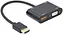 Переходник Cablexpert HDMI на HDMI/VGA A-HDMIM-HDMIFVGAF-01 (A-HDMIM-HDMIFVGAF-01) - миниатюра 1