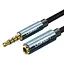 Кабель аудио Ugreen AV118 3.5 mm удлинитель 0.5 м Black (40672) - миниатюра 1