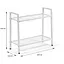 Стеллаж-этажерка Wall Sticker SW-00002102 двухъярусный из металла 60х26х60 см белый - миниатюра 2