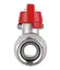 Кран шаровой Thermo Alliance Forte 1/2" ВВ прямой, PN40, с накидной гайкой, бабочка SF260W15 - миниатюра 3