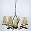 Підвісна люстра з деревʼяною фурнітурою Line.F ZL 467/6+1 - мініатюра 1